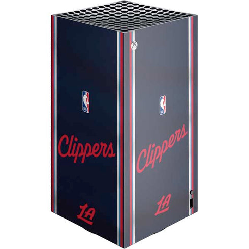 NBA Los Angeles Clippers Distressed Red XBox Series X Digital Edition Console Skin